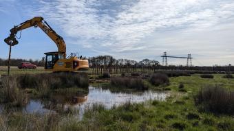 photo des travaux du marais du Transbordeur 