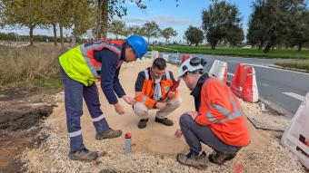 equipe sur la piste Torrelavega