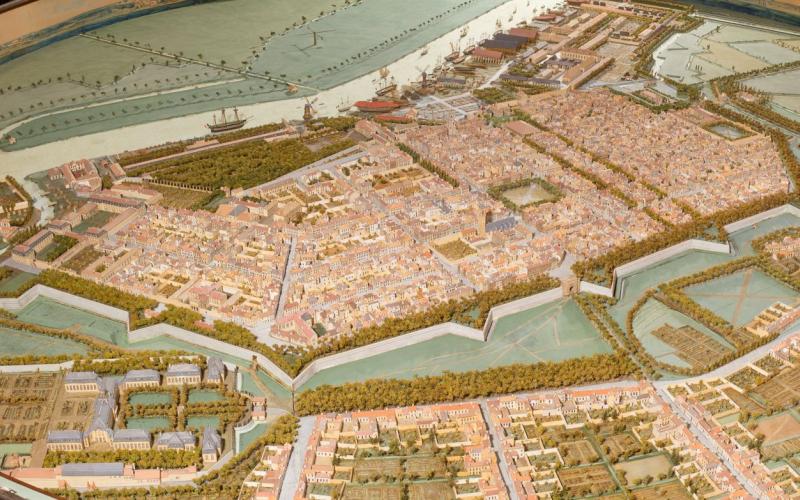 Le plan-relief de Touboulic au Musée Hèbre de Rochefort