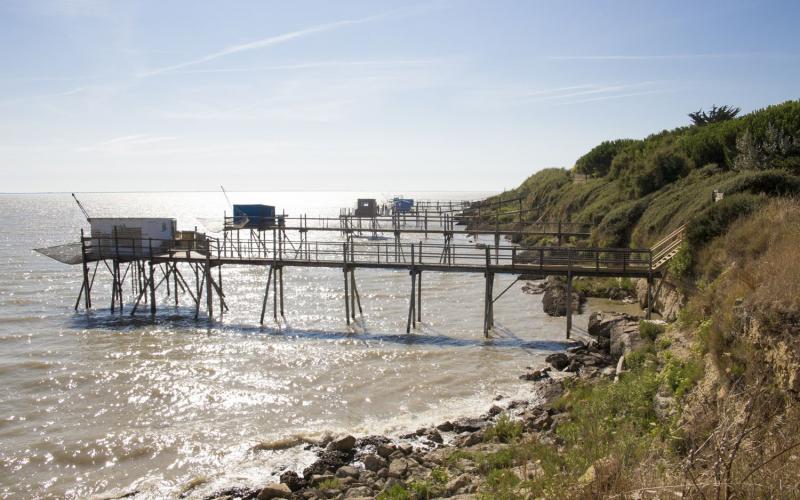 Les carrelets à l'ïle Madame