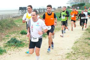 coureurs sur le front de mer