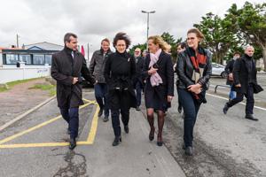 visite du site par les élus