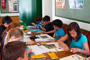 enfants sur une animations périscolaires