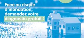 visuel de la campagne pour les diagnostics gratuits face aux inondations